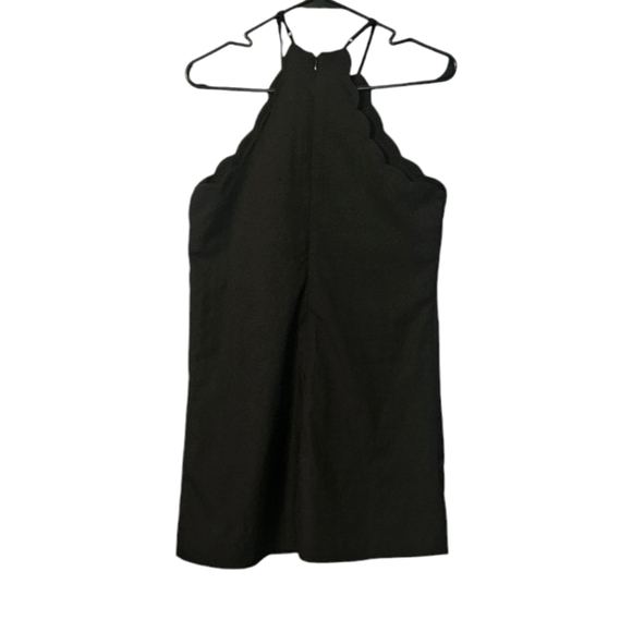 Lulus Women's Black Dress Scalloped Trim Size Size S - Picture 7 of 9